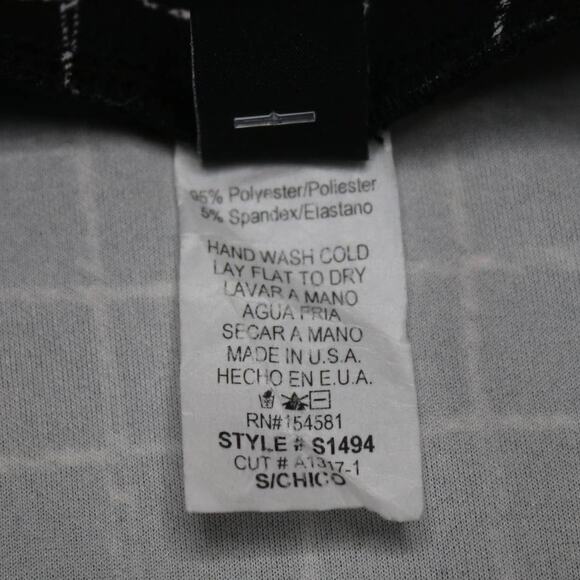 Windsor Mini Skirt Size S Black White Wrap Grid Y2K Edgy Asymmetrical Clubwear - Picture 8 of 9